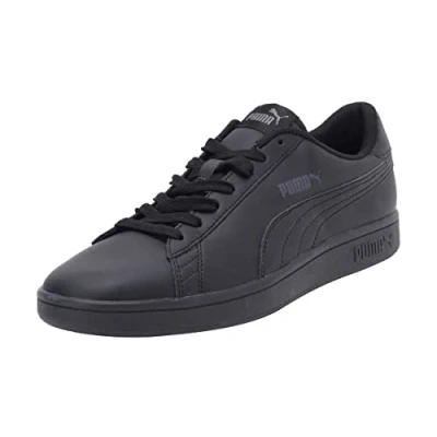 Image de PUMA Smash V2 L Mixte Baskets, Noir Black Black, 40 EU