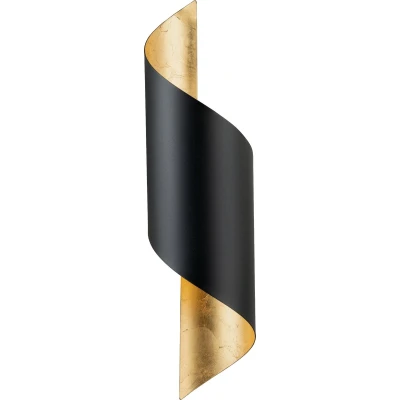 Afbeelding van wandlamp Jabaloyas zwart/goudkleur Goudkleurig Staal EGLO
