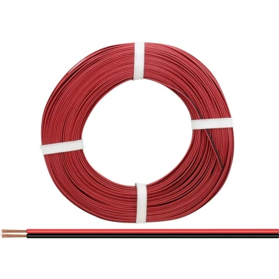 Afbeelding van Donau Elektronik 225 010 25 Draad 2 x 0.25 mm² Rood/zwart m