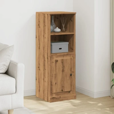 Afbeelding van Hoge kast 36x35,5x103,5 cm bewerkt hout artisanaal eikenkleurig