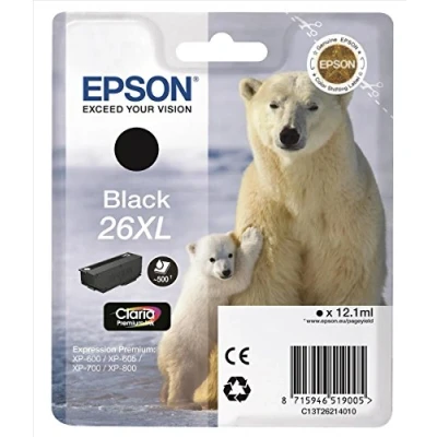 Afbeelding van Epson 26XL (C13T26214012) Inktcartridge Zwart Hoge capaciteit