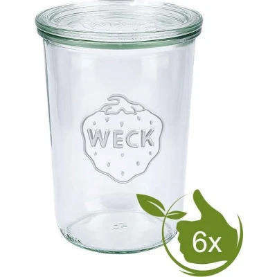 Afbeelding van Weckglas stort 0,85 ltr. per doos van 6 stuks 743 (exclusief weckklemmen)