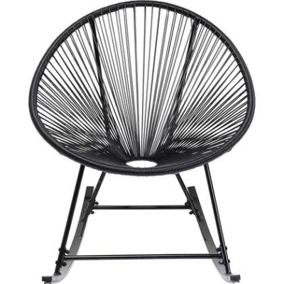 Afbeelding van Kare Design Acapulco Schommelstoel zwart