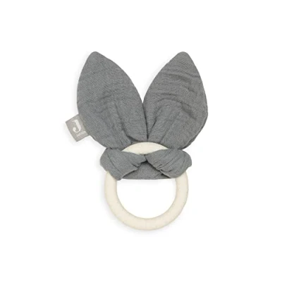 Afbeelding van Jollein bijtring bunny storm grey Ø 11 cm Bijtringen
