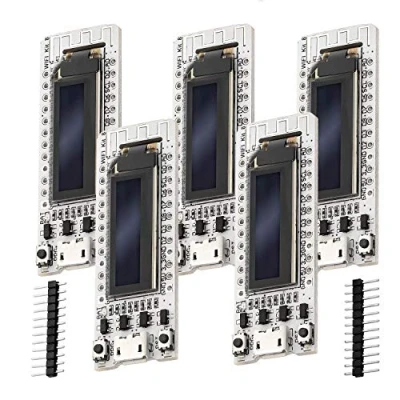 Afbeelding van AZDelivery 3 x NodeMCU ESP8266 12E Heltec met OLED display CP2102 WLAN WIFI Development Board Inclusief E Book!