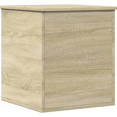 Afbeelding van vidaXL Opbergbox 40x42x46 cm bewerkt hout sonoma eikenkleurig