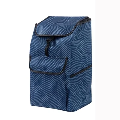 Afbeelding van Boodschappentas, reservetas voor winkelwagen, 45 l boodschappentas met reservevak caddy trolley (kleur: HAS)