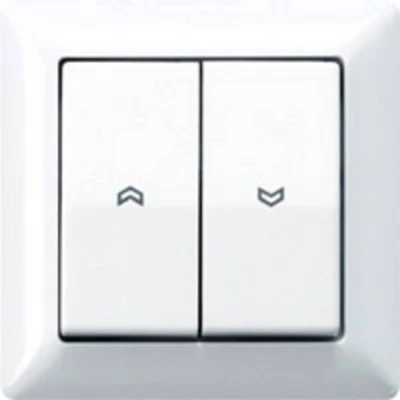 Afbeelding van Jung AS590 5PWW Knop Inzetstuk 1 voudig Alpine wit