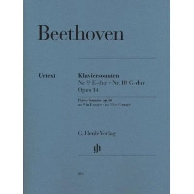 Image de Partitions classique HENLE VERLAG BEETHOVEN L.V. Piano SONATAS NO. 9 IN E MAJOR OP. 14,1 AND 10 G 14,2