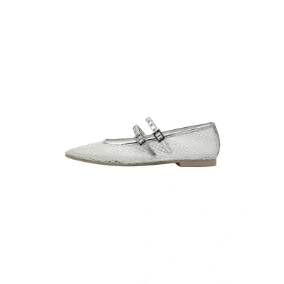 Afbeelding van Tamaris Dames 1 22143 44 ballerina&#039;s voor dames, zilver., 41 EU