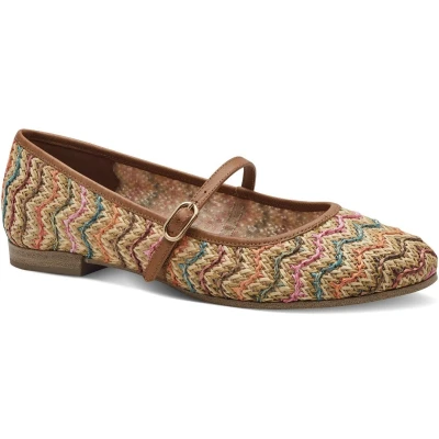 Afbeelding van Tamaris Ballerina&#039;s met enkelbandjes, Dames, Maat: 38, Multicolor Textiel