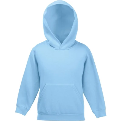 Afbeelding van Fruit Of The Loom Kinder Unisex Premium 70/30 Sweatshirt met Capuchon / Hoodie (Hemel Blauw)