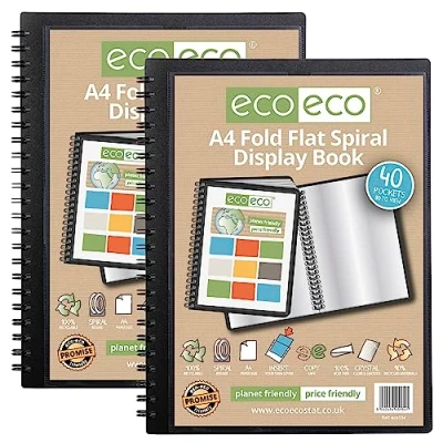 Afbeelding van eco Eco134 x 2 documentenmap, A4, 50% gerecycled, 40 spiraalhoezen