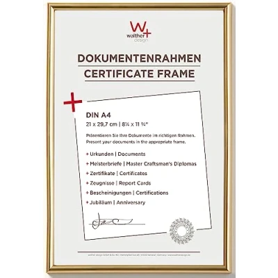 Afbeelding van Walther Galeria Fotolijst Fotoformaat 21 x 29,7 cm (A4) Goud