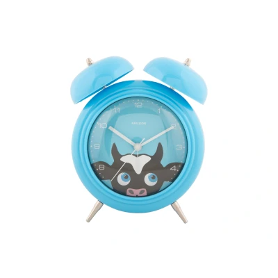Afbeelding van Karlsson Wekker Peekaboo Cow Blauw