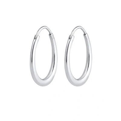 Afbeelding van Elli Creolen voor dames, 925 Sterling zilver, Zonder