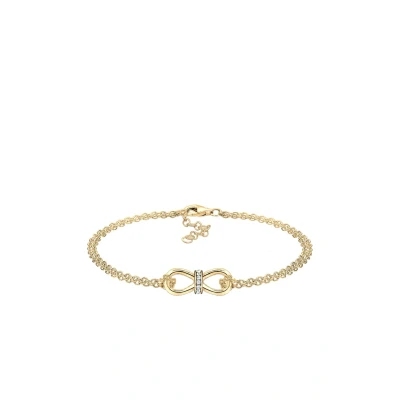 Afbeelding van Elli Infinity Crystal Armband, Dames, Maat: 20, Weiß
