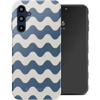 Afbeelding van Selencia Hoesje Geschikt voor Samsung Galaxy A16 (5G) Vivid Backcover Wave Vibes Classic Blue