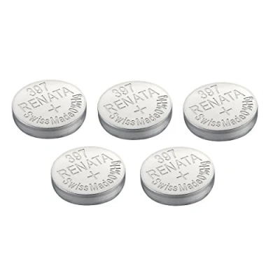 Afbeelding van Renata maakt Swiss 397 of SR726SW AG2 1.5V snelle schip horloge batterij (5 x SR 726 SW)