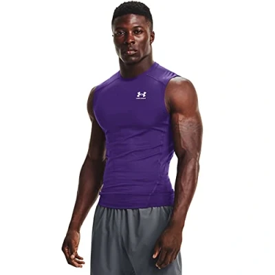 Afbeelding van Under Armour Hg Comp Sl tanktop, ademend, functionele en comfortabele t shirt, voor heren, 1 stuk