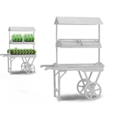 Afbeelding van Standaard voor bloempot met wielen Ibergarden WP15055 1 Sparrenhout 118 x 176,5 58 cm