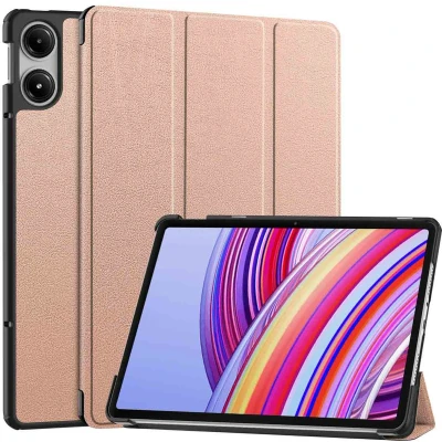 Afbeelding van imoshion Tablet Hoes Geschikt voor POCO Pad, Xiaomi Redmi Pad Pro Trifold Bookcase Rosé Goud