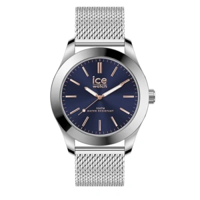 Afbeelding van ICE Watch steel Silver dark blue 024748 Horloge Staal Zilverkleurig Ø 40 mm
