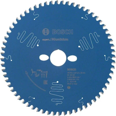 Image de BOSCH 2608644110 lame de scie circulaire Expert pour aluminium, 216 x 30 2.6 mm, 64T