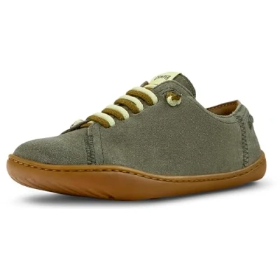 Afbeelding van Camper PEU CAMI KIDS Unisex Sportieve veterschoenen voor kinderen, Maat: 35, Mittelgrün Veloursleer