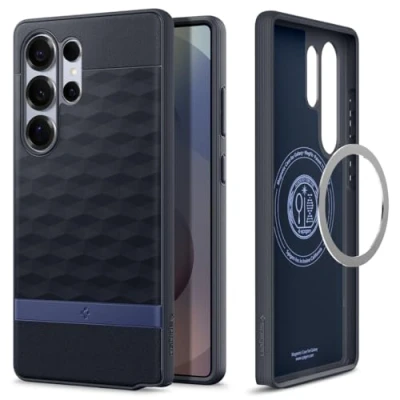 Afbeelding van Spigen Parallax MagFit beschermhoes compatibel met Samsung Galaxy S25 Ultra marineblauw