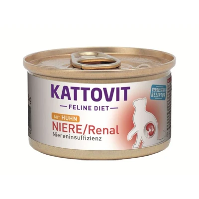 Afbeelding van 12x85g Nieren/Renal Kip Kattovit Kattenvoer