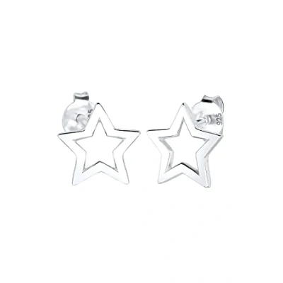 Afbeelding van Elli STAR Studs Oorbellen, Dames, Maat: One Size, Silberfarben