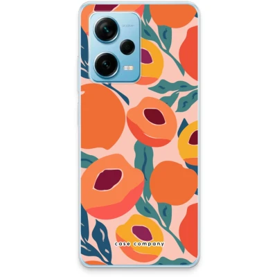 Afbeelding van Case Company® hoesje geschikt voor Xiaomi Redmi Note 12 Pro Plus Perzik Soft Cover Telefoonhoesje Bescherming aan alle Kanten en Schermrand