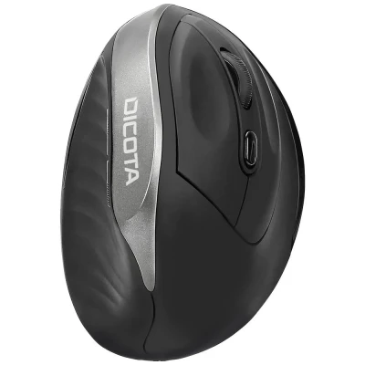 Afbeelding van Dicota RELAX Ergonomische muis Draadloos Optisch Zwart 5 Toetsen 800 dpi, 1200 1600 dpi Ergonomisch