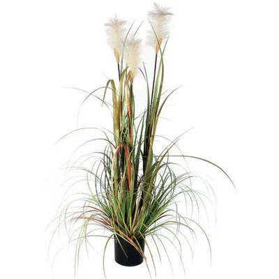 Afbeelding van Mica Decorations Pluimgras Foxtail Kunstplant H120 x Ø45 cm