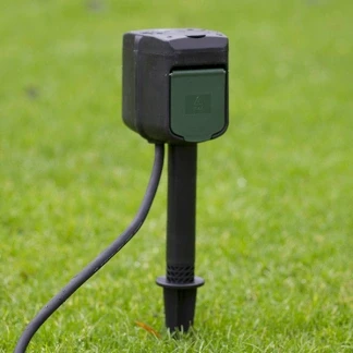 Afbeelding van Slimme tuincontactdoos Brennenstuhl 1 voudig (Grondpen, Timer, Wifi, 3 meter)