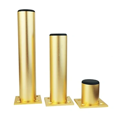 Afbeelding van Qrity Meubelpoten van aluminiumlegering, kastpoten, keuken, bank, tafel, metaal, hoogte 150 mm, goud