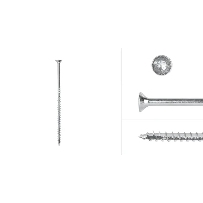 Afbeelding van Wovar Spaanplaatschroeven Verzinkt 5 x 120 mm Torx 25 met snijpunt Doos 200 Stuks