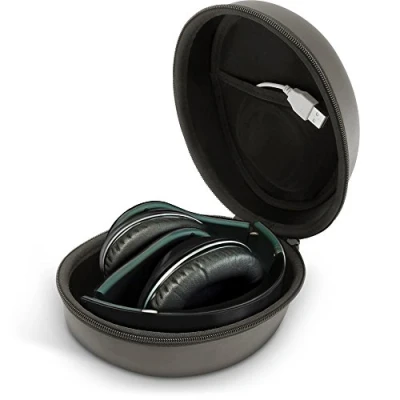 Afbeelding van iGadgitz U5415 EVA rits harde draagtas compatibel met opvouwbare on ear hoofdtelefoon zwart