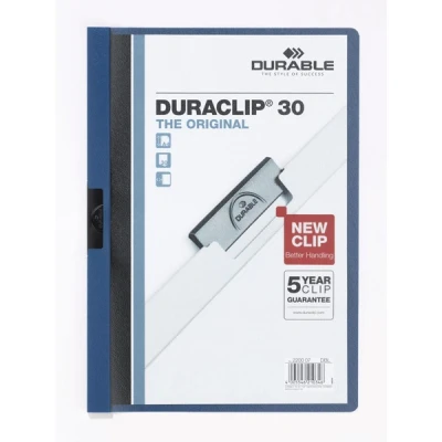 Image de Durable duraclip 30 chemise de présentation à clip bleu foncé d220007