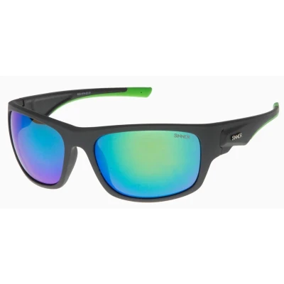 Afbeelding van Sinner Bruno Zonnebril Matte Dark Grey PC Green Oil Grijs Zonnebrillen