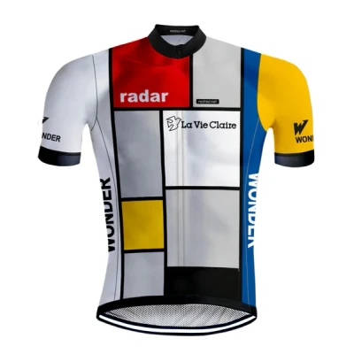 Afbeelding van Retro Wielershirt La Vie Claire Veelkleurig REDTED M