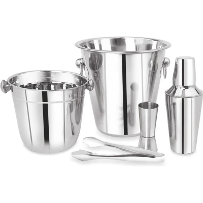 Afbeelding van Kinghoff 1389 5 delige barman set cocktail mixer