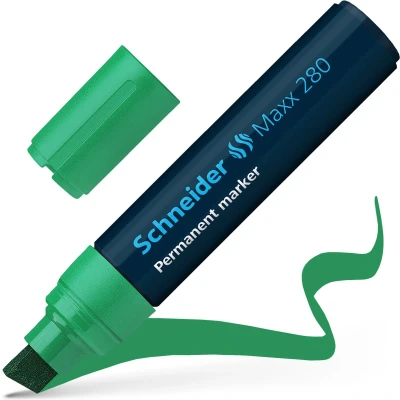 Afbeelding van Schneider permanent marker Maxx 280 beitelpunt groen S 128004