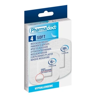 Afbeelding van Hypoallergene pleisters, maat XL en XXL, 2 maten, 4 pleisters