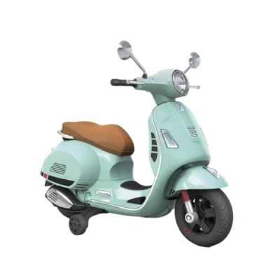 Afbeelding van Turbo Challenge Looprek Vespa met watergroene lederen zitting