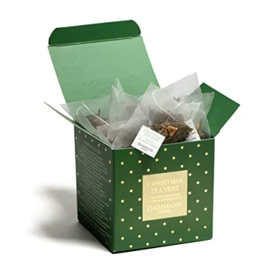Afbeelding van DAMMANN Frères Kerstthee 25 Theezakjes Groene Thee