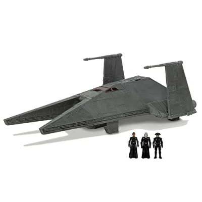 Afbeelding van Star Wars Micro Galaxy Squadron Inquisitor Transport Scythe 17,8 cm ruimteschip klasse voertuig met drie accessoires voor microfiguren van 2,5
