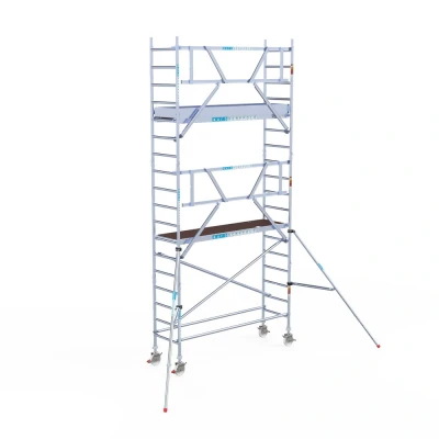Afbeelding van Gevelvrije rolsteiger 0.75x2.50x6.20m werkhoogte &quot;lichtgewicht platformen&quot;