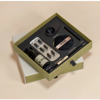 Afbeelding van KYRO Beauty DIY Henna Brow Kit kleuren Wenkbrauwverf Tint Wenkbrauw Medium Bruin